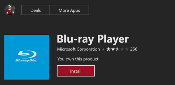 Download Blu-ray Player App from Xbox Store