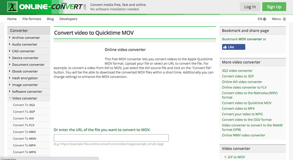 Online Convert MKV to MOV