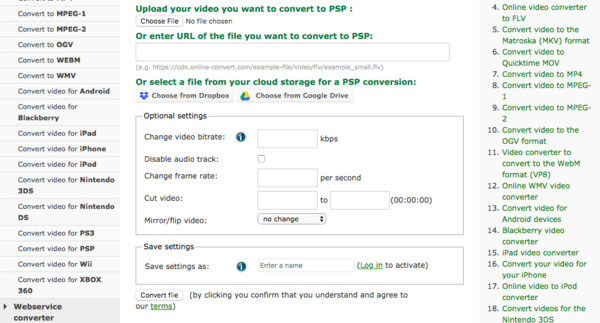 Online convert psp converter