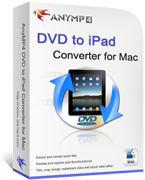 AnyMP4 DVD to iPad Converter for Mac boxshot