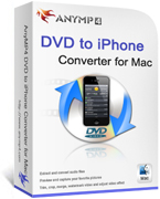 AnyMP4 DVD to iPhone Converter for Mac boxshot