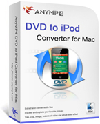 AnyMP4 DVD to iPod Converter for Mac boxshot