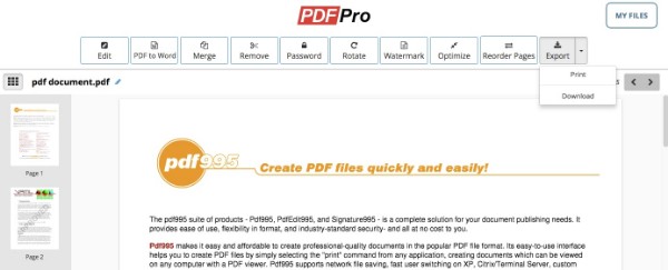 Edit a PDF File with PDFPro