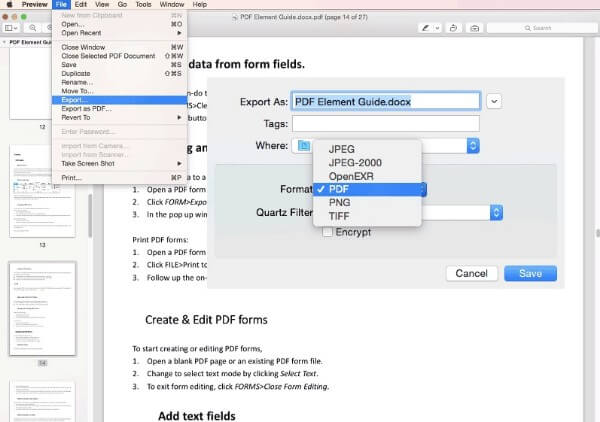 Edit a PDF File Using Preview