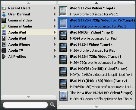 Choose HD MP4 profile