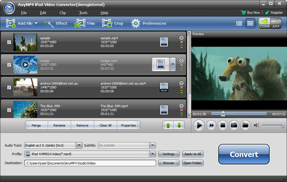 AnyMP4 iPad Video Converter 6.1.60