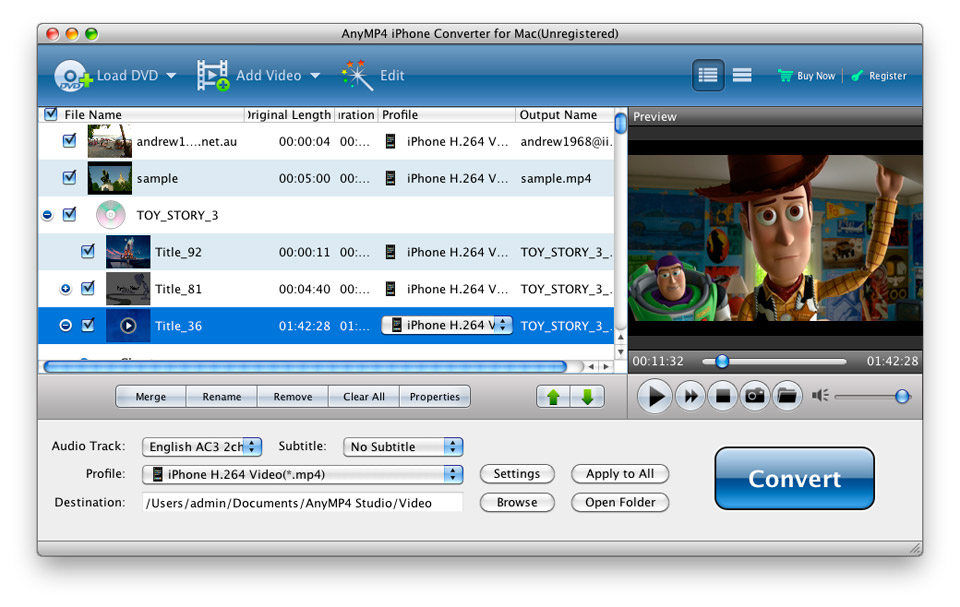 iphone converter for mac, convert dvd/video to iphone on mac, mac iphone converter