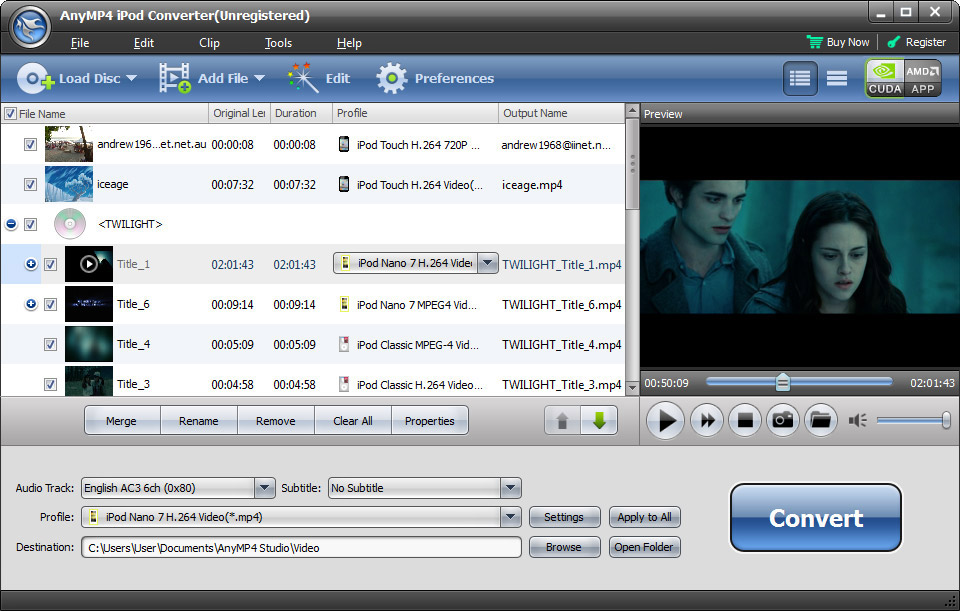 AnyMP4 iPod Converter 6.1.56