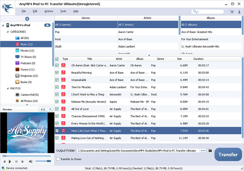 AnyMP4 iPod to PC Transfer Ultimate 7.0.18