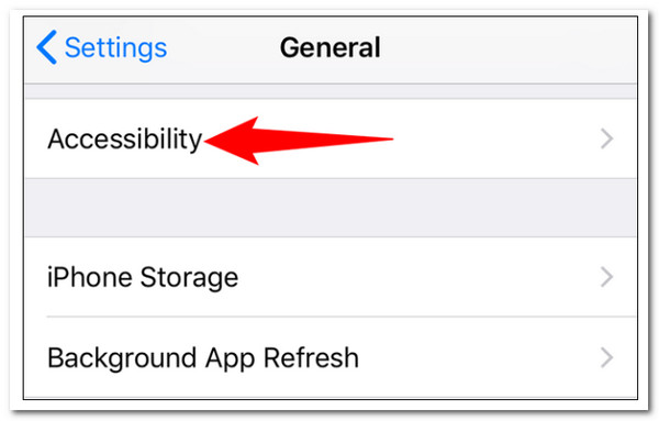 iOS Setting Accessibility