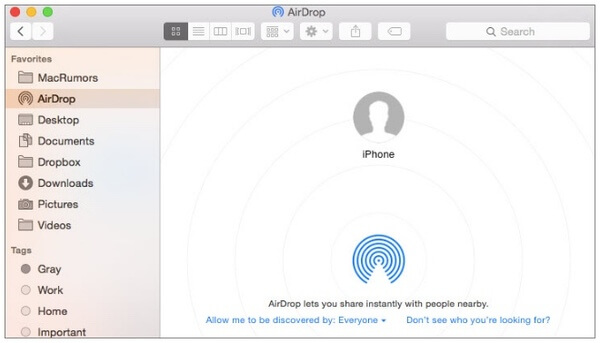 Sync Contacts From iPhone to Mac With Airdrop