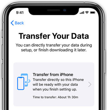 Transfer data iPhone Migration