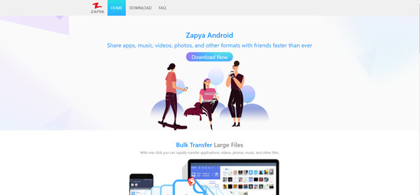 Transfer photos from android to iPhone with ZAPYA