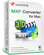 AnyMP4 MXF Converter for Mac boxshot