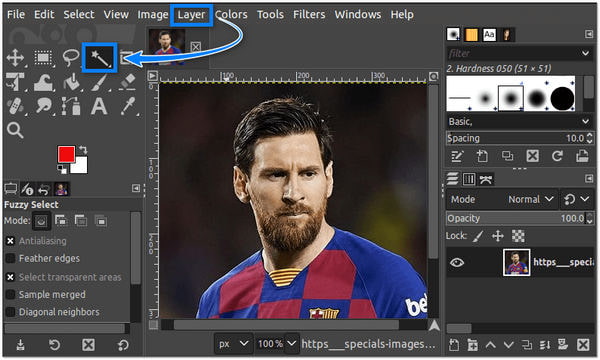 Remove Background in Photoshop GIMP