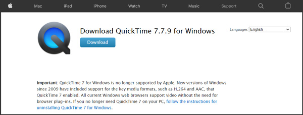 Download QuickTime Player For Windows