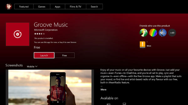 Install Groove Music