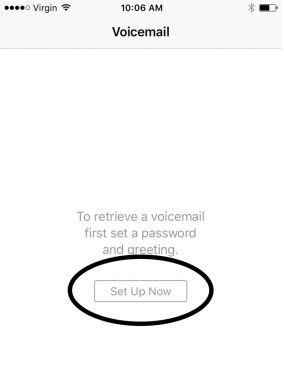 Set up iPhone Voicemail