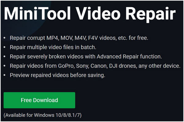 Minitool Video Repair Download Button