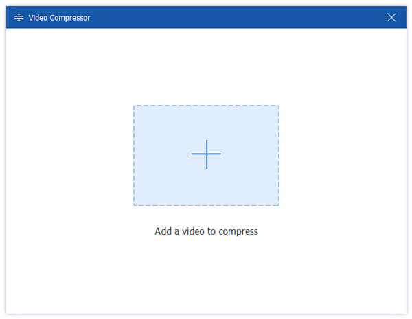 Add a video to compress