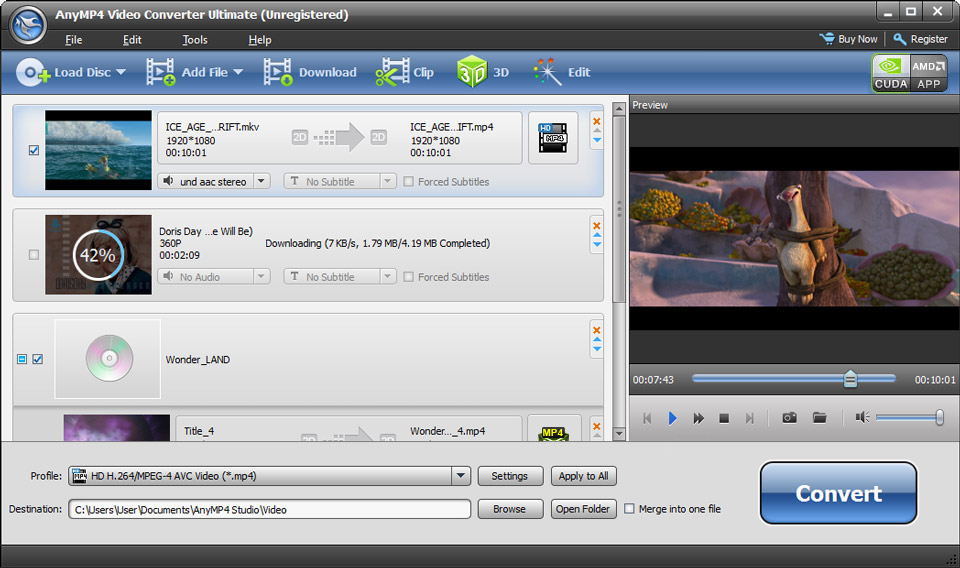 AnyMP4 Video Converter Ultimate Screenshot