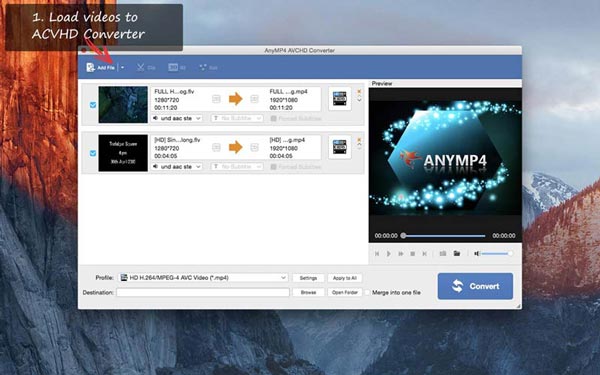 AVCHD Converter Screenshot