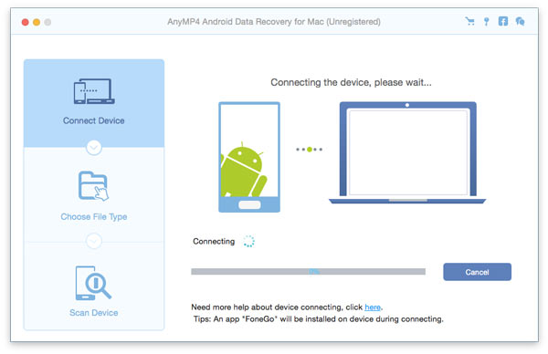 AnyMP4 Android Data Recovery for Mac Screenshot