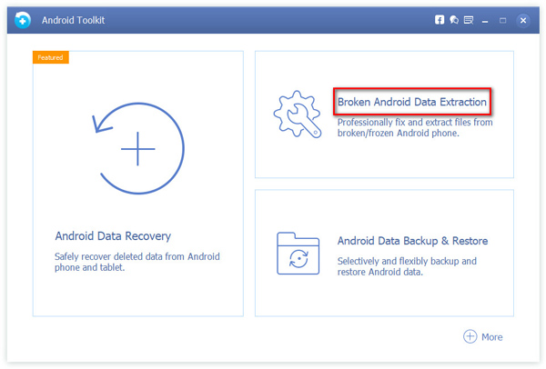 Välj Broken Android Data Extraction