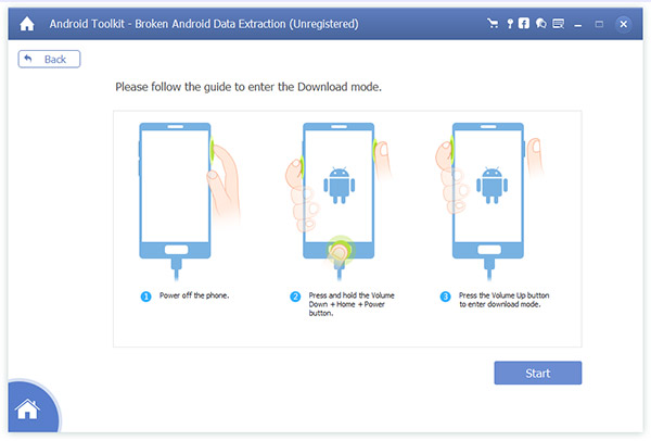 Indtast download-tilstand