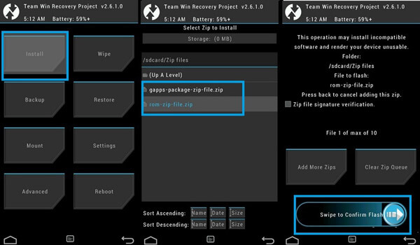 Flash nueva ROM