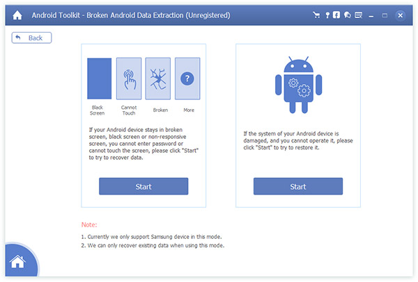 AnyMP4 Broken Android Data Data Extraction