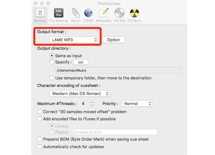 Xld Choose Output Format As Mp3