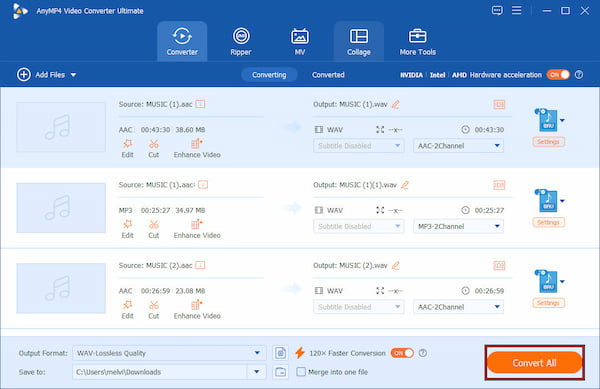 Set Destination And Convert In Anymp4