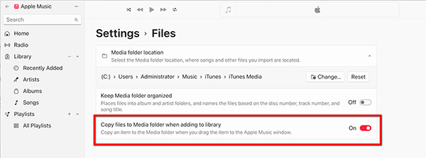Apple Music Copy Files To Media Folder