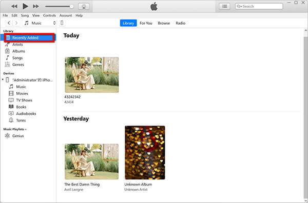 Find Added MP3 In Itunes