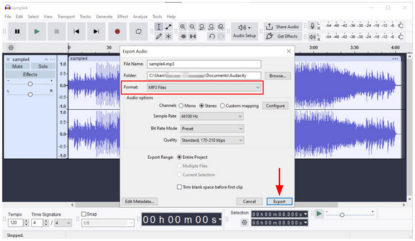 Audacity Export To Computer Mp3