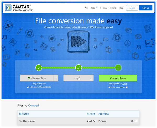 Zamzar Amr To Mp3 Converter