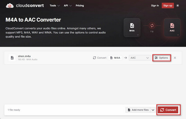 Cloudconvert Convert M4a To Aac