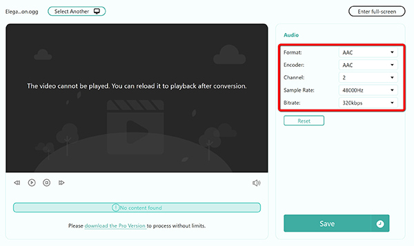 Output Aac In Anymp4 Free Online Audio Converter