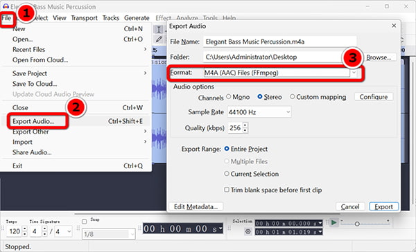 Output Aac In Audacity