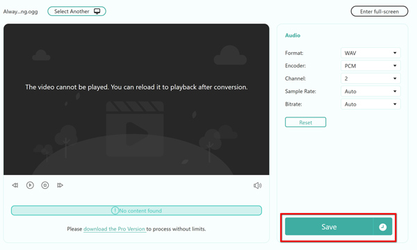 Convert Ogg To Wav Online In Anymp4