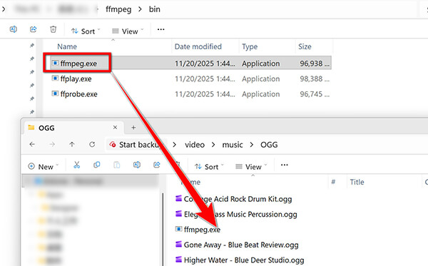 Copy Paste Ffmpeg To Wav Folder