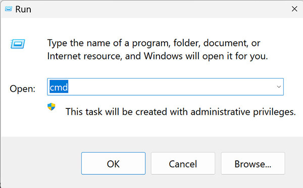 Open Command Prompt