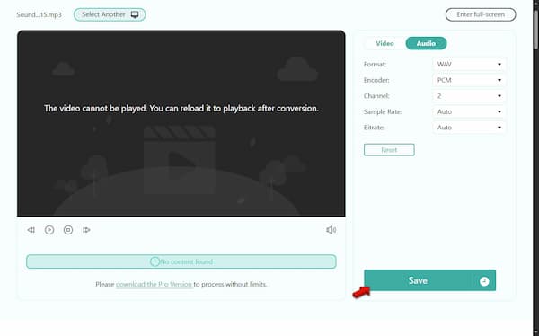 Begin Conversion And Download