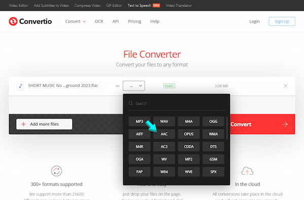 Initiate Conversion In Convertio