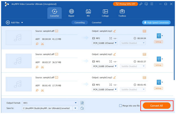 Anymp4 Video Converter Ultimate 全部轉換
