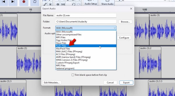 Export Itunes As Flac In Audacity