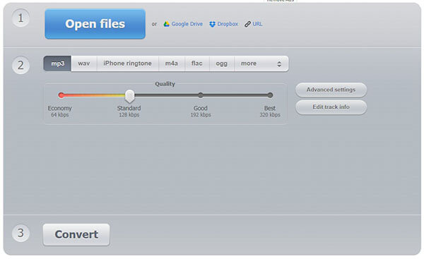 Upload M4A To 123apps