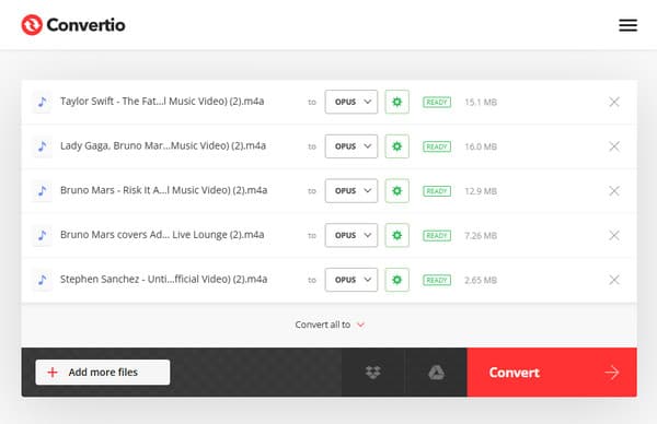 Convert M4A To Ogg Online In Convertio