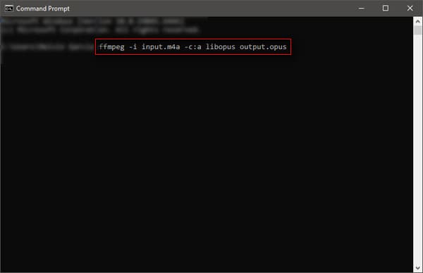 Transcode M4A To Ogg In Ffmpeg